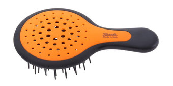 Расческа для волос mini super brush janeke черно оранжевая  JANEKE